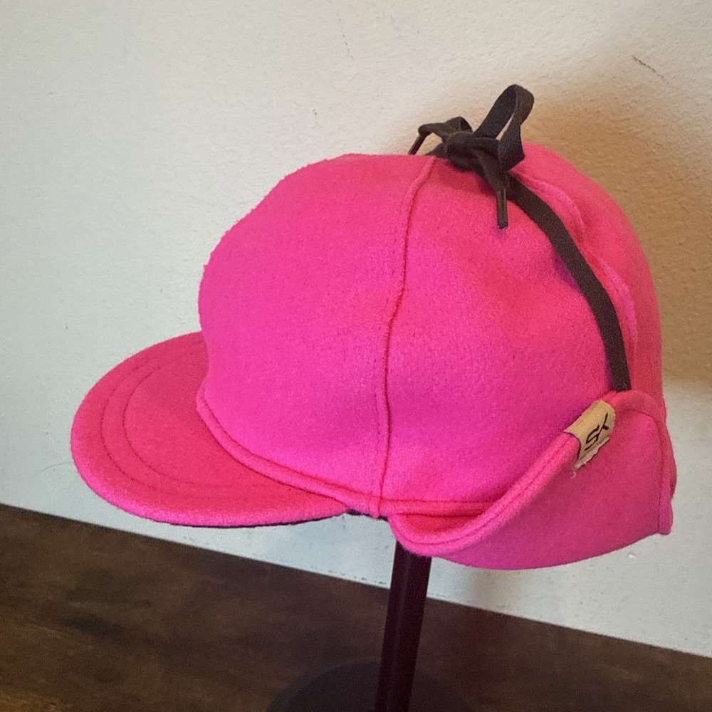 Stormy Kromer Womens Trapper Hat Hot Pink Wool Blend USA Made Size Small Ida
